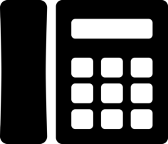 Modern Telephone Line Tracing Svg Vector, Free Vectors File